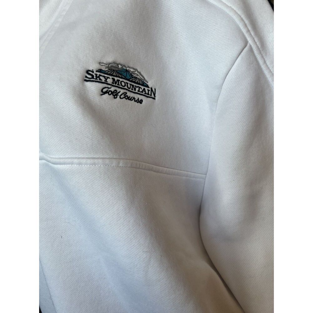 Otter Sky Mountain Golf Course Sz XXL 1/4 Zip White‎ Pullover Jacket EUC